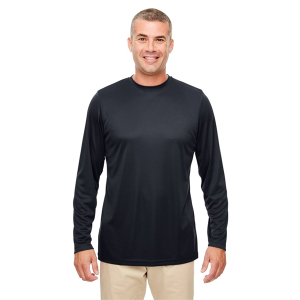 UltraClub Men's Cool & Dry Performance Long-Sleeve Top