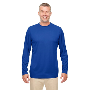 UltraClub Men's Cool & Dry Performance Long-Sleeve Top