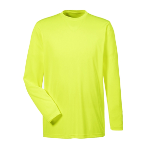 UltraClub Men's Cool & Dry Performance Long-Sleeve Top