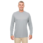 UltraClub Men's Cool & Dry Performance Long-Sleeve Top