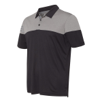 Adidas Heathered 3-Stripes Colorblocked Polo