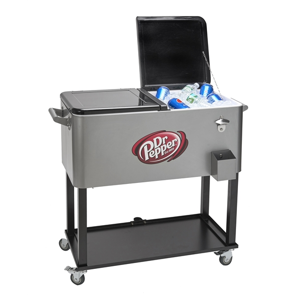 Rolling Vending Cart Cooler | Advertising Plus Inc. - Promotional ...