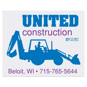 White Light Reflective Polyester Square Corner Custom Decal